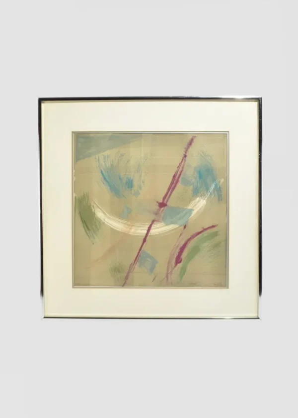 'Wind' Monoprint, Framed
