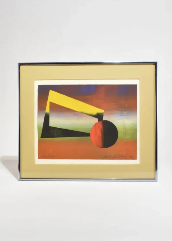 Altered Space Screenprint, Framed