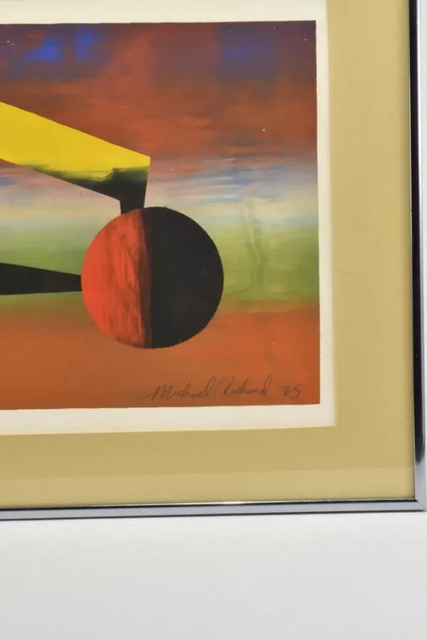 Altered Space Screenprint, Framed