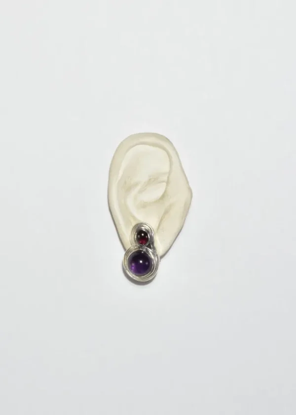 Amethyst Garnet Earrings