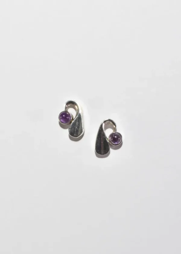 Amethyst Teardrop Earrings