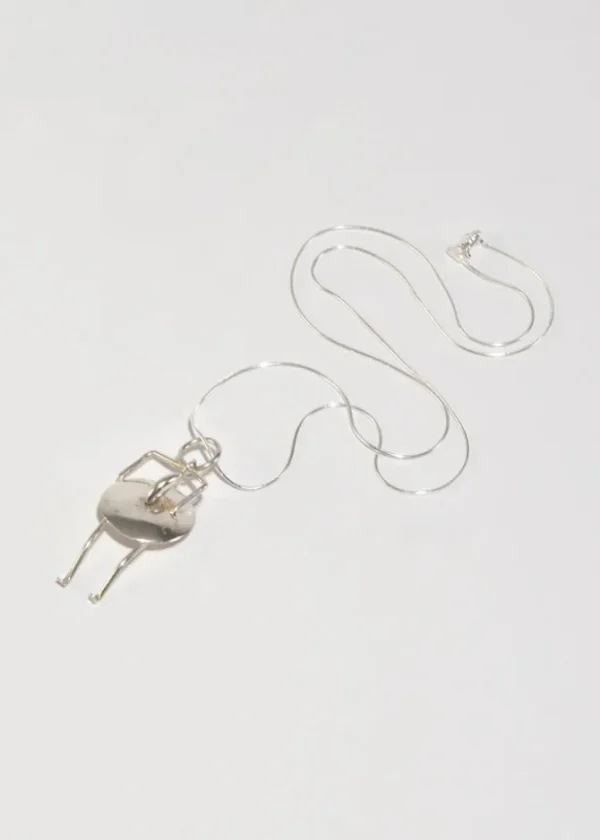 Articulated Figure Pendant Necklace