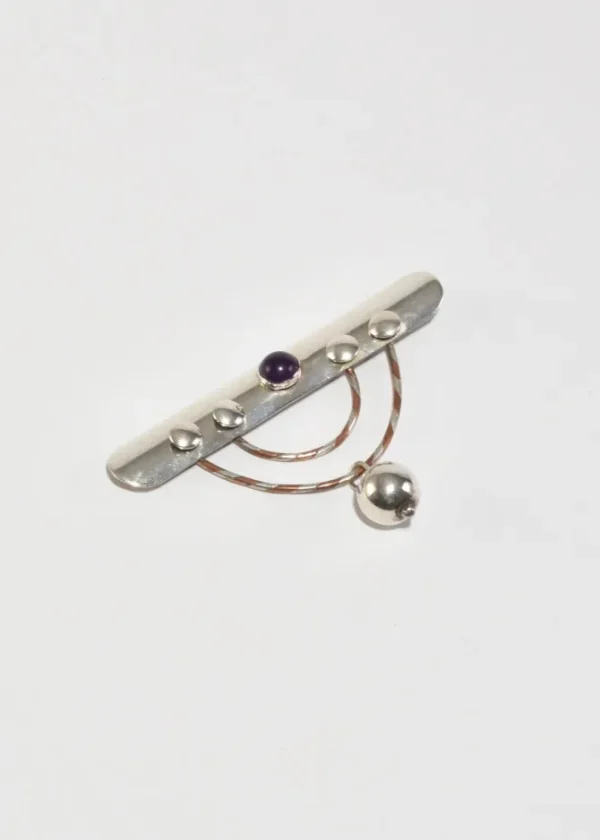 Arts and Crafts Amethyst Brooch