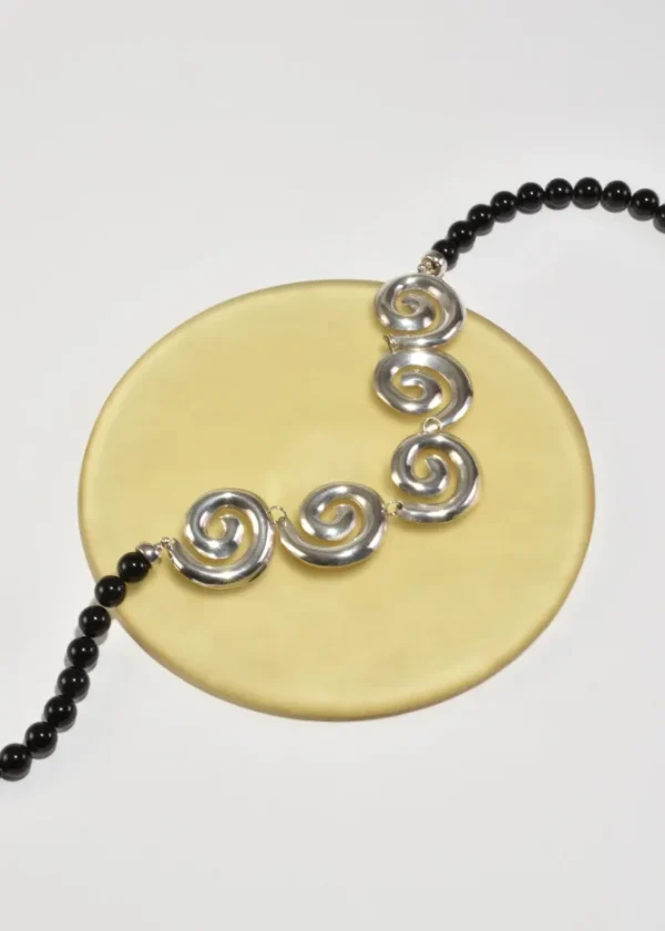 Beaded Spiral Necklace