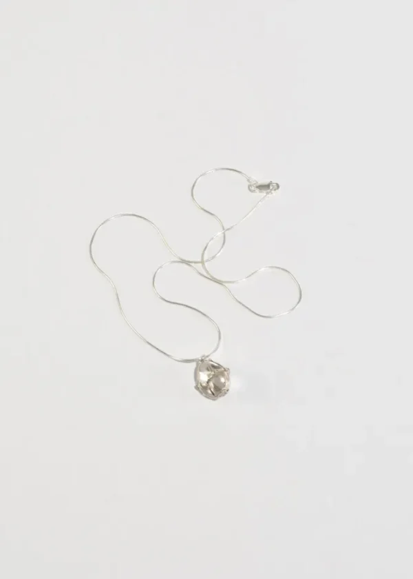 Caged Quartz Pendant Necklace