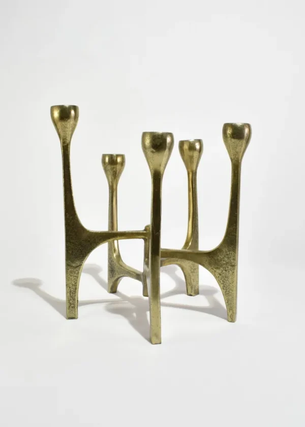 Cast Brass Candelabra