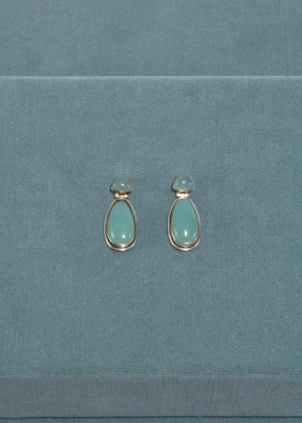 Chalcedony Drop Earrings