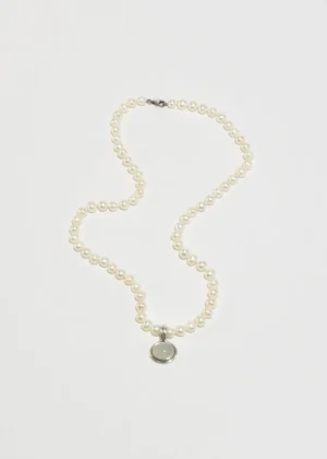 Chalcedony Pearl Necklace