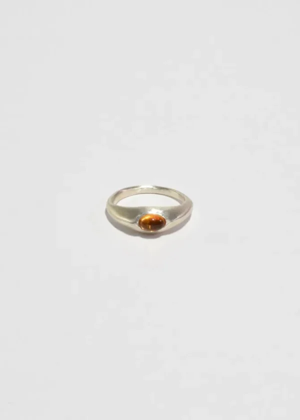 Citrine Ellipse Ring
