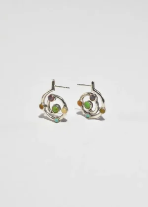 Colorful Spiral Earrings
