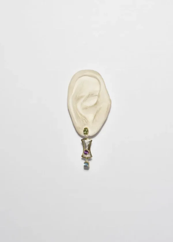 Colorful Stone Drop Earrings