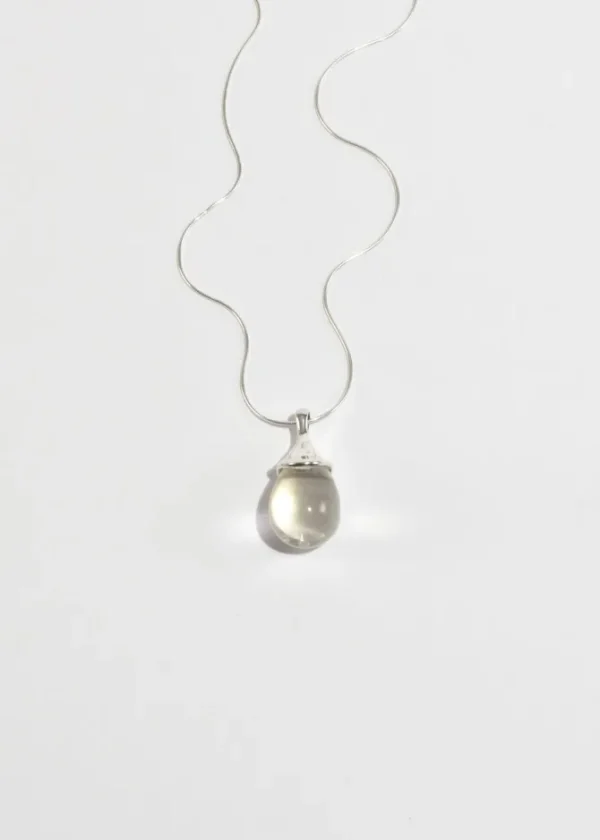 Crystal Teardrop Pendant Necklace