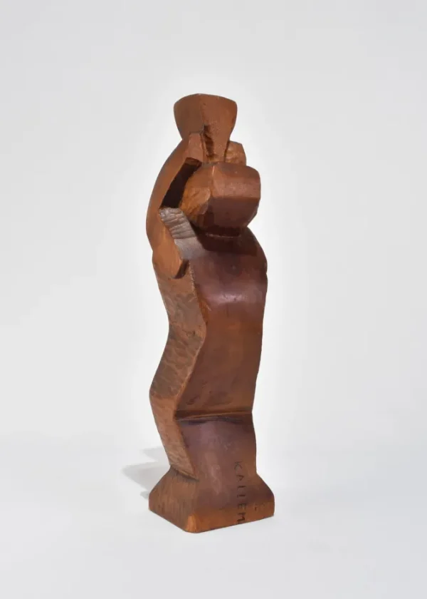 Cubist Wooden Sculpture