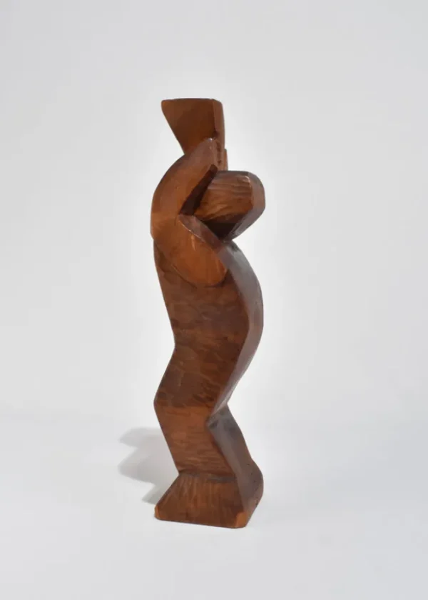 Cubist Wooden Sculpture