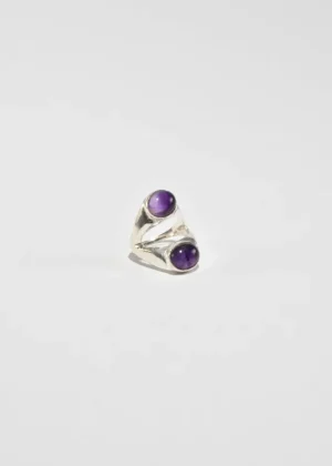 Double Amethyst Ring