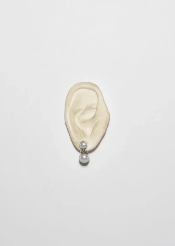 Double Pearl Earrings