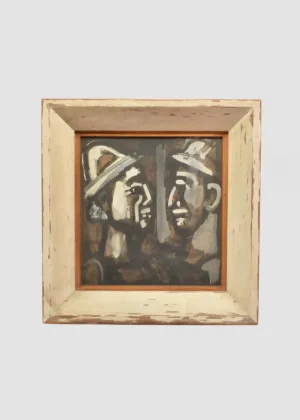 Face à Face Lithograph, Framed