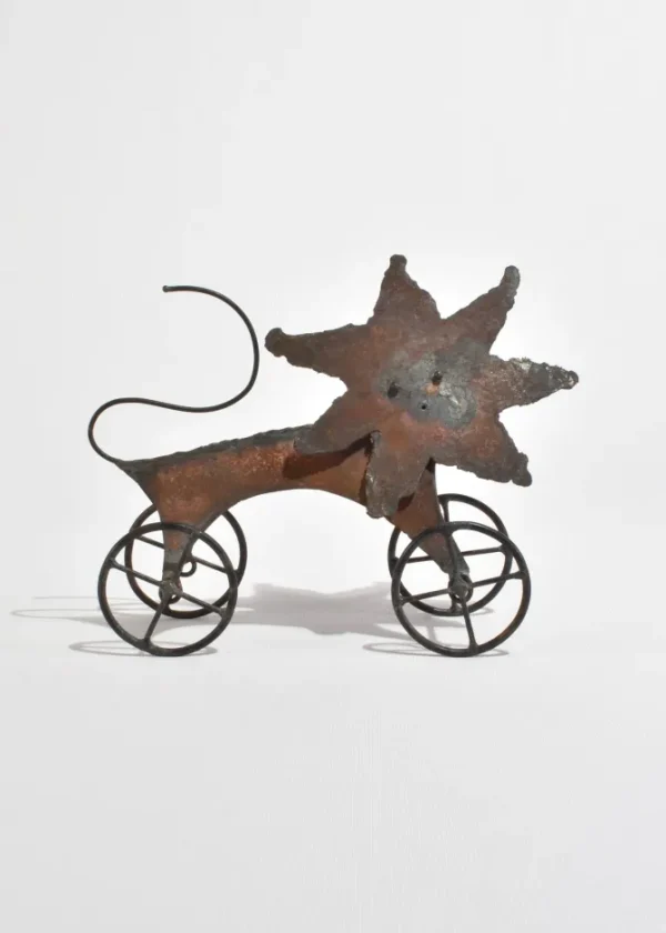 Folk Art Lion Sculpture