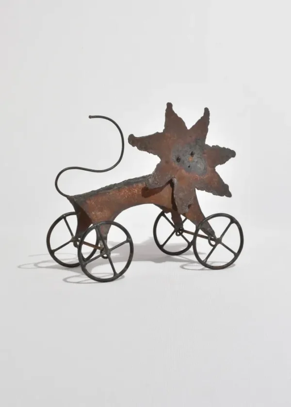 Folk Art Lion Sculpture