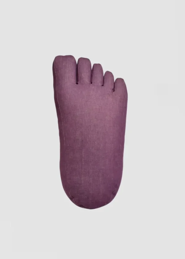 Foot Pillow in Purple Denim
