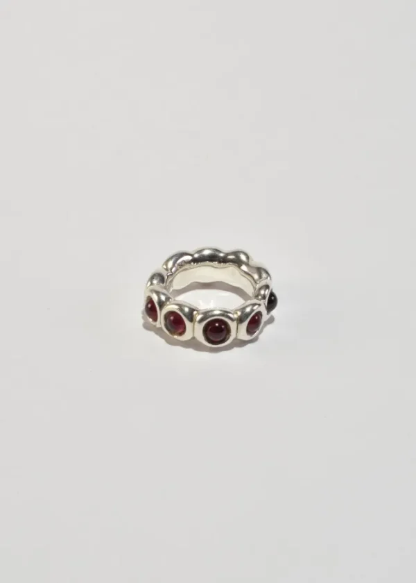 Garnet Band Ring