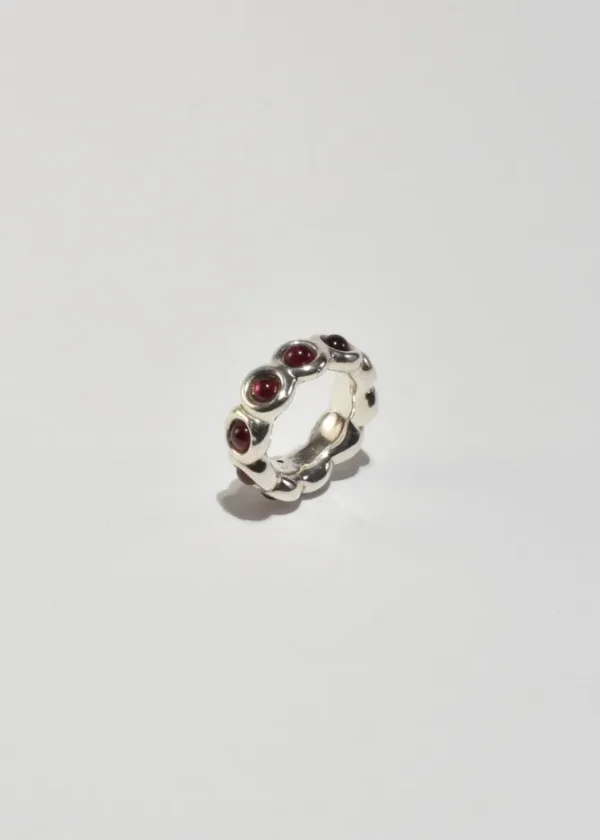 Garnet Band Ring