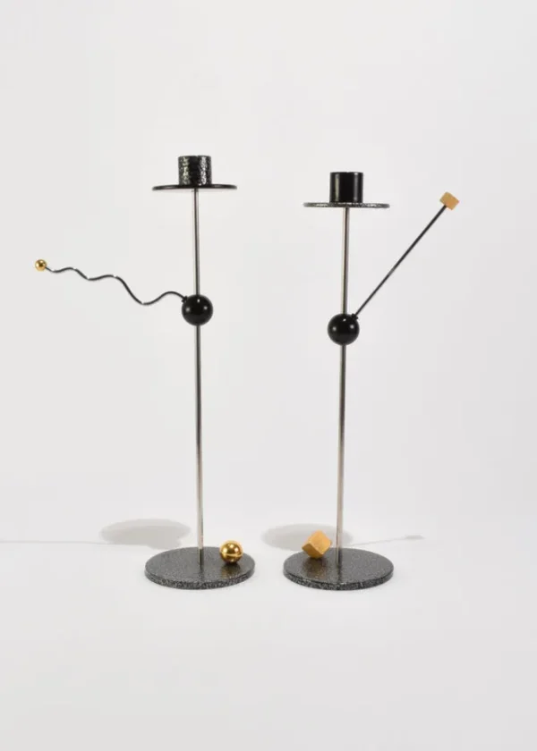 Geometric Candleholder Set