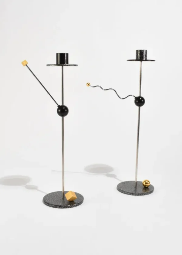 Geometric Candleholder Set