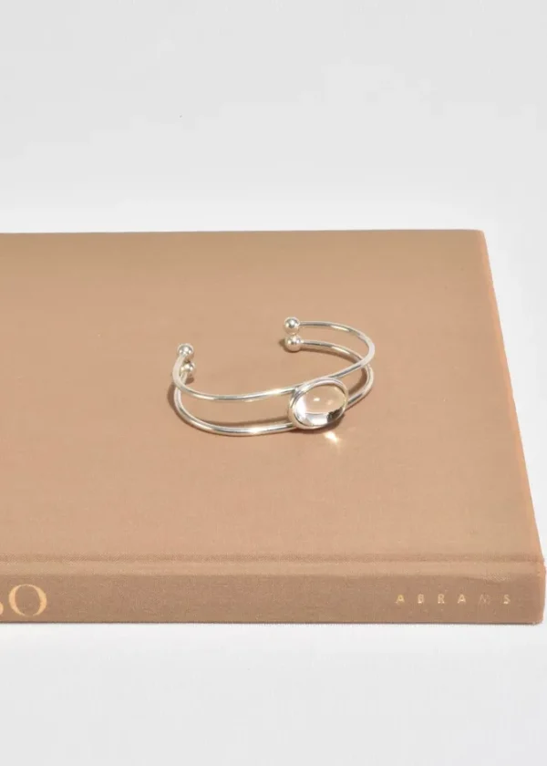 Glass Cabochon Cuff Bracelet