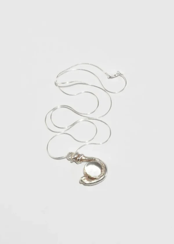 Glass Cabochon Pendant Necklace