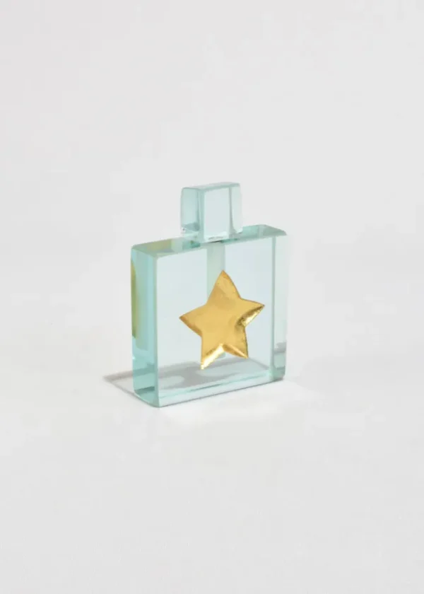 Gold Leaf Star Perfume Bottle