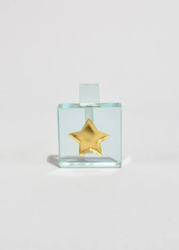 Gold Leaf Star Perfume Bottle
