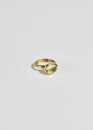 Gold Organic Citrine Ring