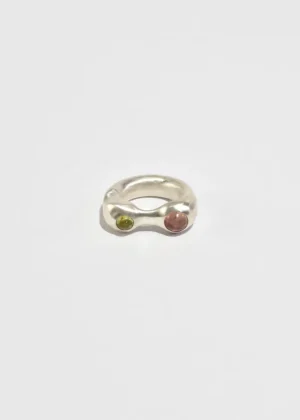 Green and Pink Tourmaline Esme Ring