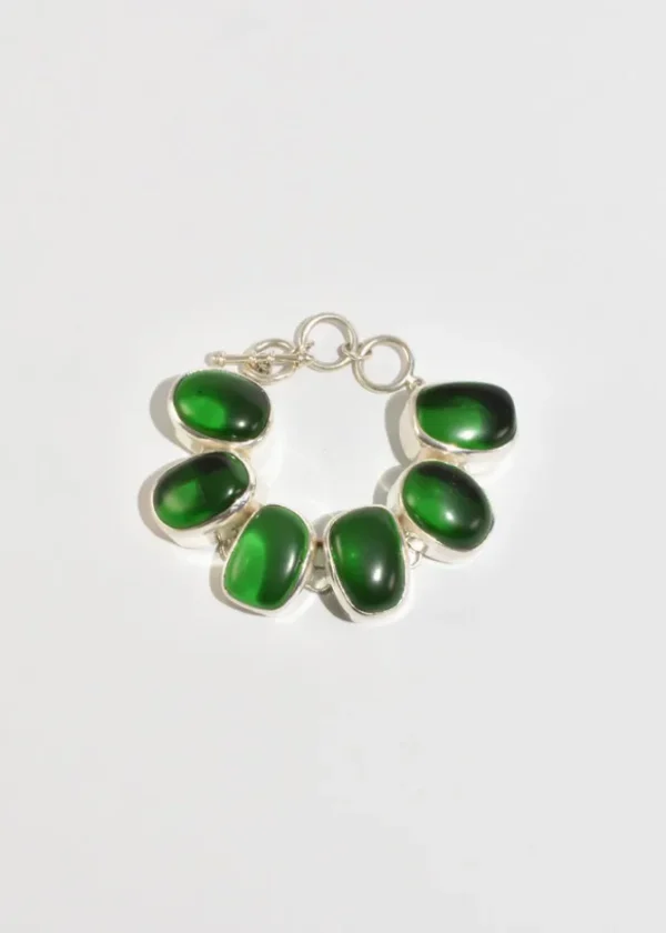 Green Glass Bracelet