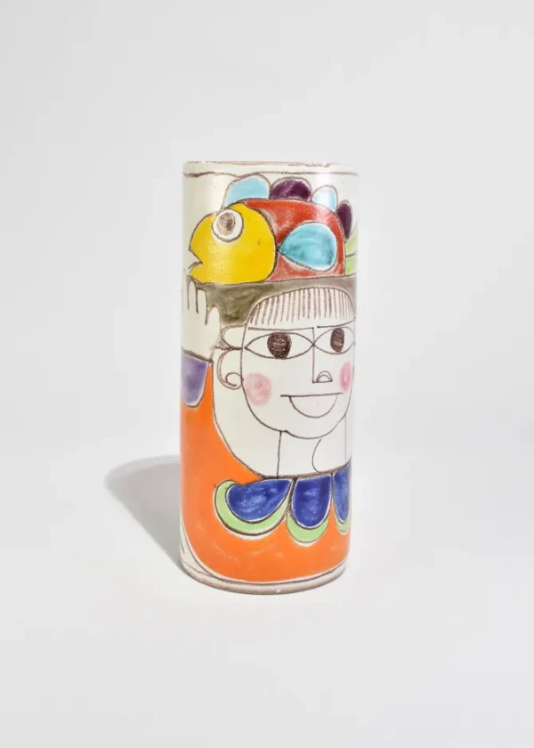 Hand-Painted Ceramic Vase