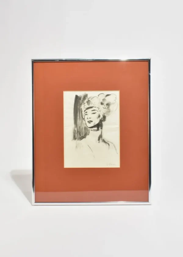 Headdress Portrait, Framed