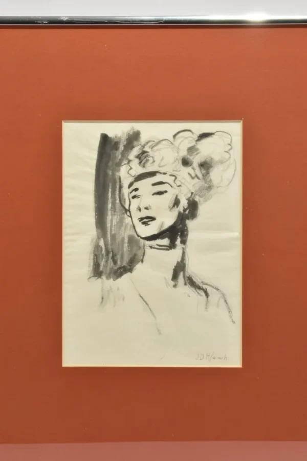 Headdress Portrait, Framed