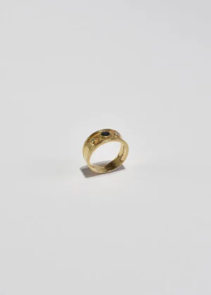 Italian Sapphire Diamond Ring