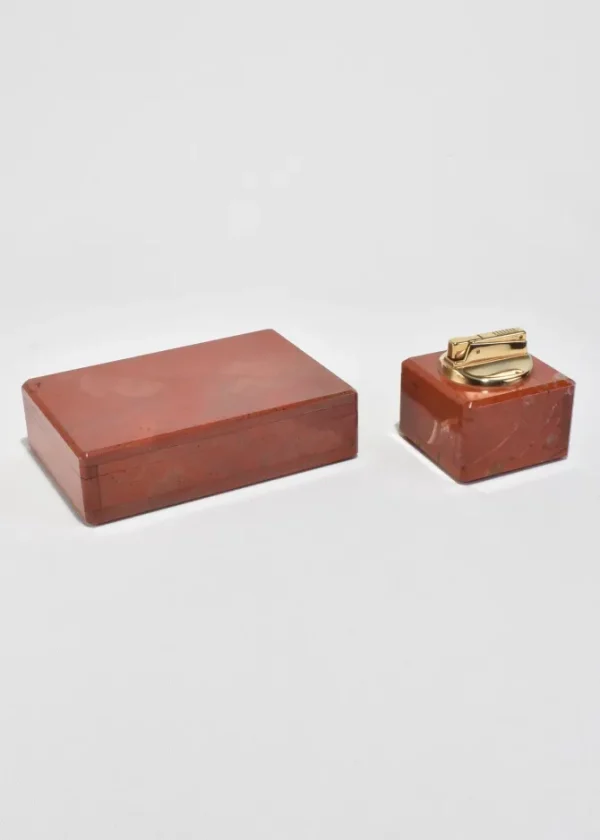 Jasper Box and Lighter Set