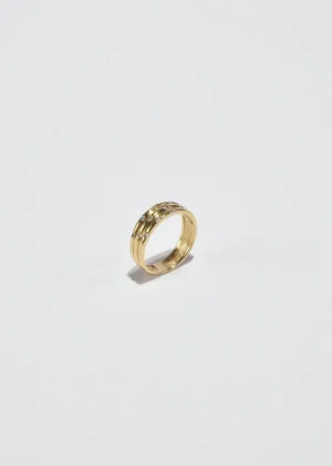 Layered Gold Diamond Ring