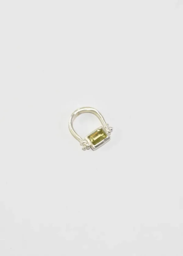 Lime Beryl Sling Ring