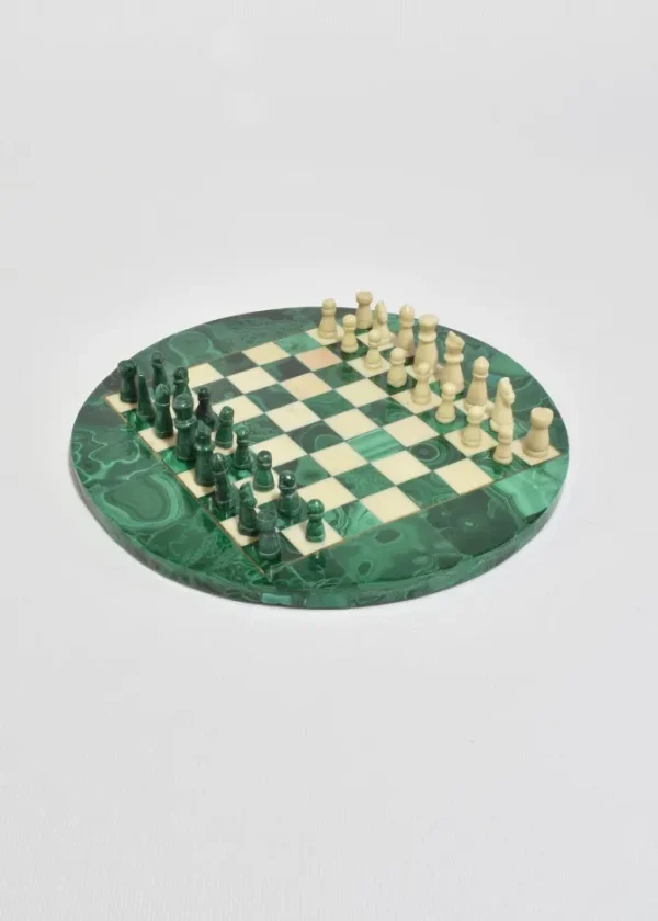 Malachite Chess Set