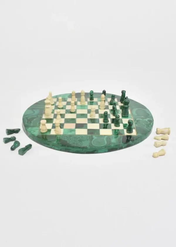 Malachite Chess Set