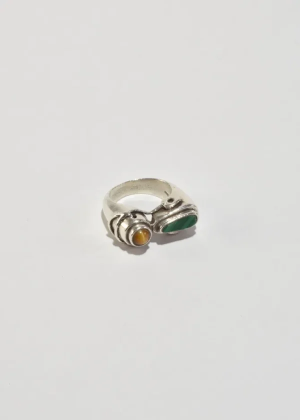 Malachite Tiger's Eye Ring