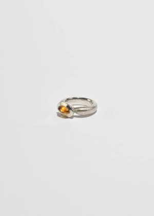 Modernist Citrine Ring
