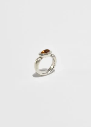 Modernist Citrine Ring