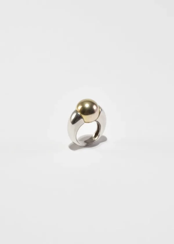 Modernist Two-Tone Ring