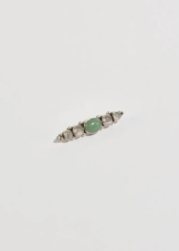 Moonstone Aventurine Brooch