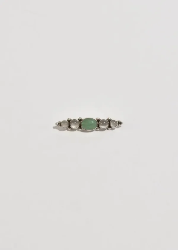 Moonstone Aventurine Brooch